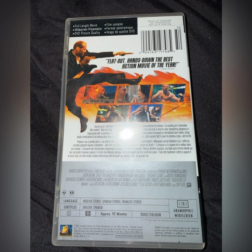 UMD Video for PSP: The Transporter - Picture 4 of 4